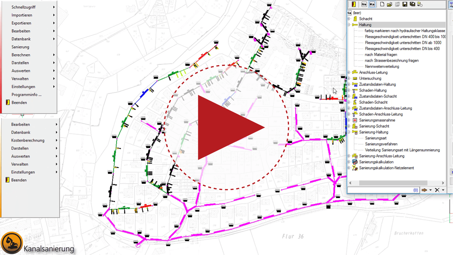 Video: cseTools Kanalsanierung, Erstellen einer thematischen Karte nach Sanierungsart